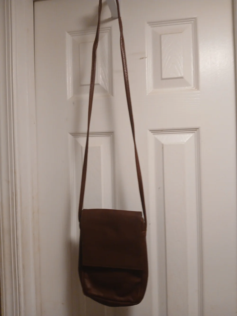 Sven BERKELEY USA Small Brown Leather Crossbody Bag